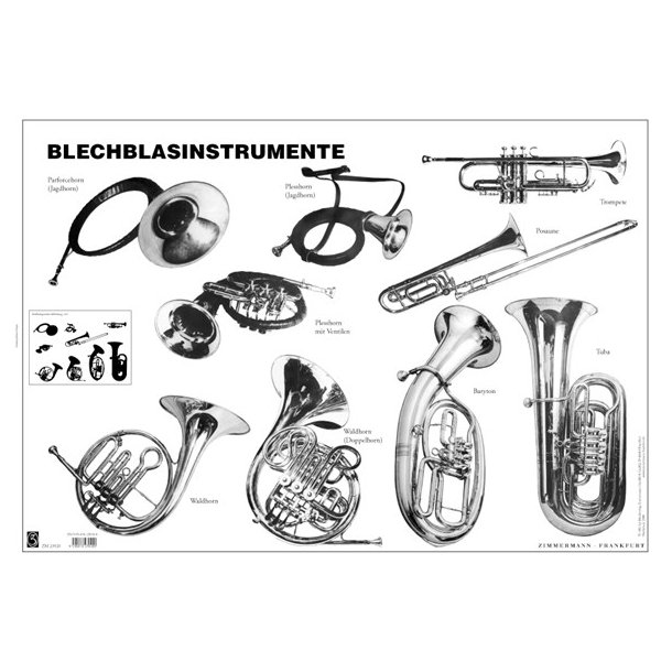 Poster Blechblasinstrumente