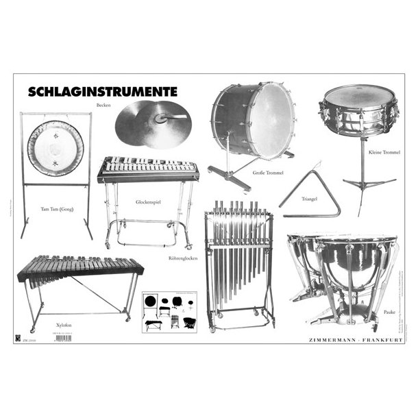 Poster Schlaginstrumente