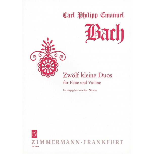 Carl Phillip Emanuel Bach: Twelve Little Duos