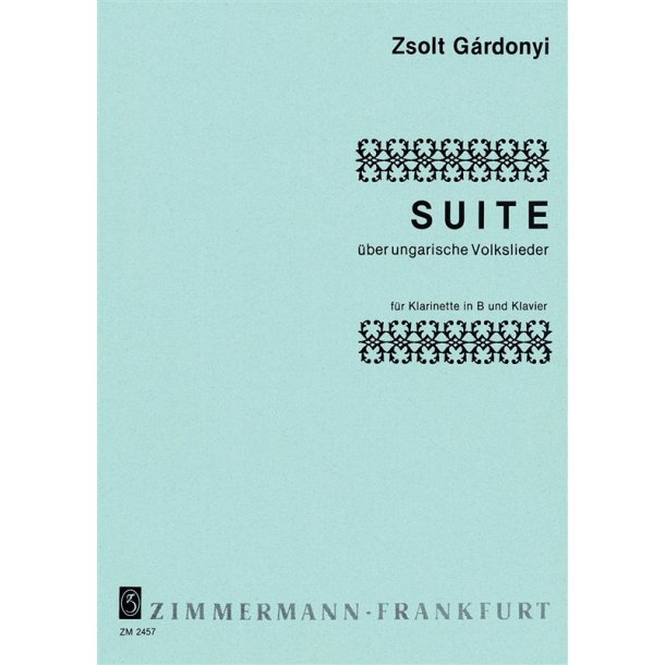Gardonyi, Z: Suite On Hungarian Folksongs