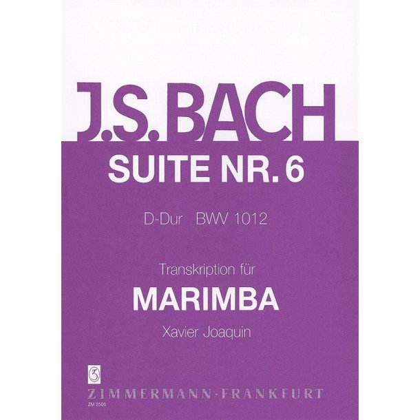 Bach, Js: Suite 6 Bwv 1012