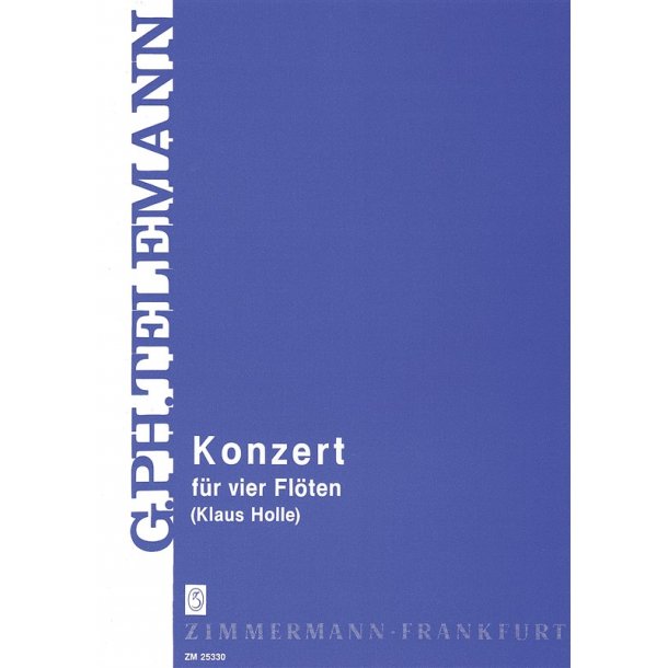 Georg Philipp Telemann: Concerto For 4 Flutes