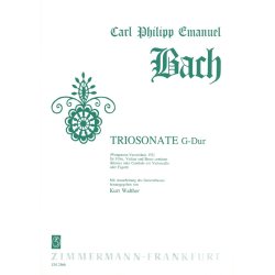 Carl Philipp Emanuel Bach: Trio Sonata In G WQ152