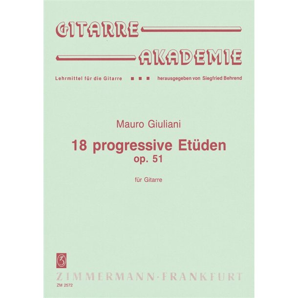 Giuliani: 18 Progressive Studies Op 51