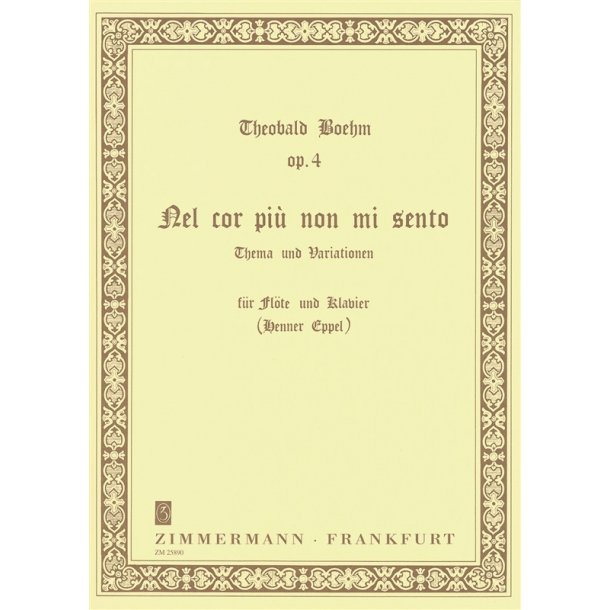Bohm: Nel Chor Piu Non Mi Cento Op 4