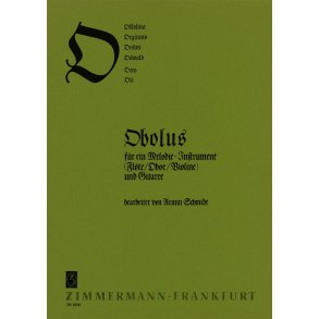 Abc-reihe O: Obolus Fr 1 Melodie-ins