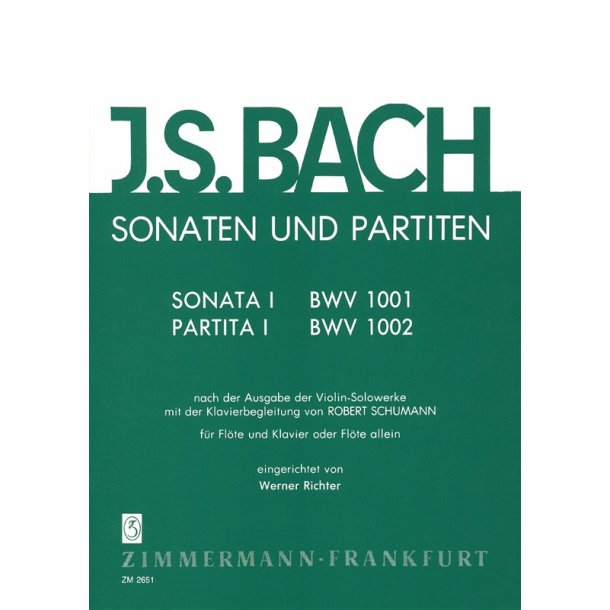 Bach, Js: Sonatas + Partitas Book 1 Bwv 1001 + 1002
