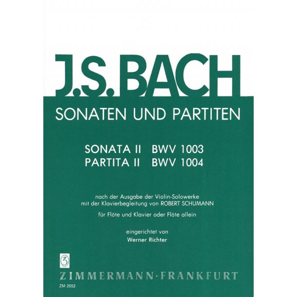 Bach, Js: Sonatas + Partitas Book 2 Bwv 1003 + 1004