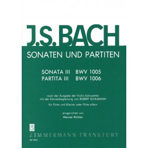 Bach, Js: Sonatas + Partitas Book 3 Bwv 1005 + 1006