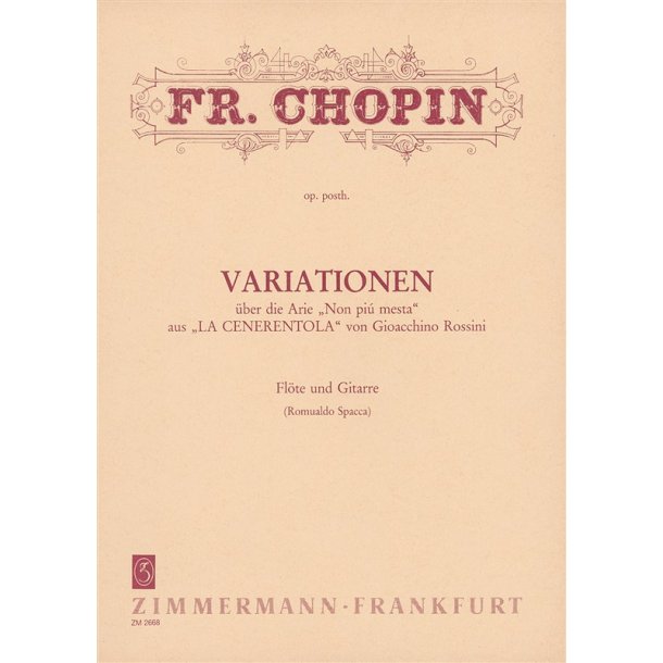 Chopin: Variations On "Non Piu Mesta" (Rossini)
