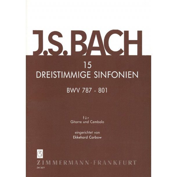 Bach, Js: 15 Three-part Sinfonias