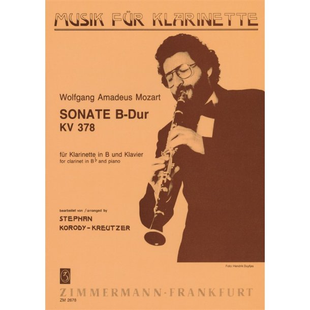 Mozart: Sonata B Major K 378