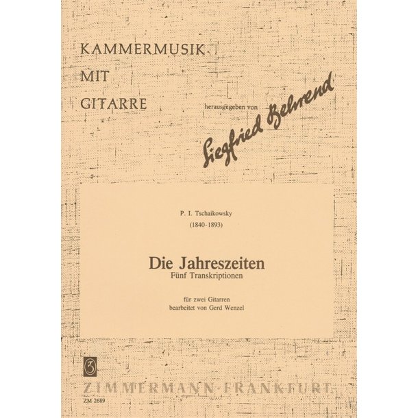 Tchaikovsky: Seasons - 5 Transcriptions
