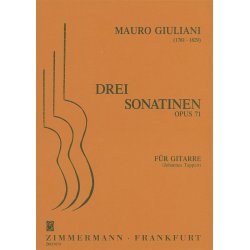 Mauro Giuliani: 3 Sonatinas Op.71 For Guitar