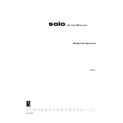 Siegfried Behrend: Solo For Leo Brouwer