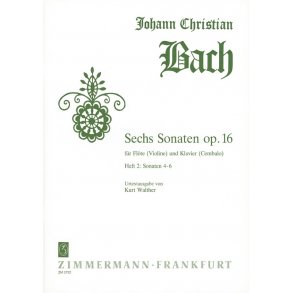 Bach, Jc: Sonata Op 16 Nos 4-6