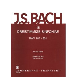 Bach, Js: 15 Three-part Sinfonias Bwv 787-801