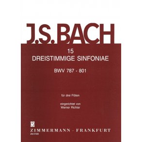 Bach, Js: 15 Three-part Sinfonias Bwv 787-801