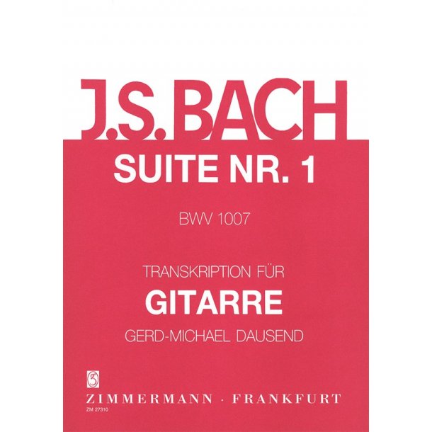 Bach, Js: Suite No 1 Bwv 1007