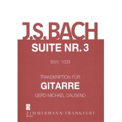 Bach, Js: Suite No 3 Bwv 1009