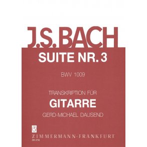 Bach, Js: Suite No 3 Bwv 1009