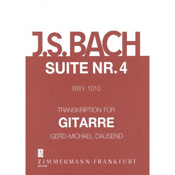 Bach, Js: Suite No 4 Bwv 1010