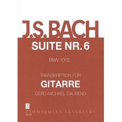 Bach, Js: Suite No 6 Bwv 1012