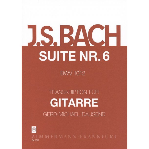 Bach, Js: Suite No 6 Bwv 1012