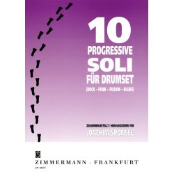 Zehn Progressive Soli Fr Drumset