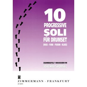Zehn Progressive Soli Fr Drumset