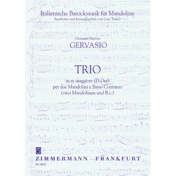 Gervasio: Trio D Major