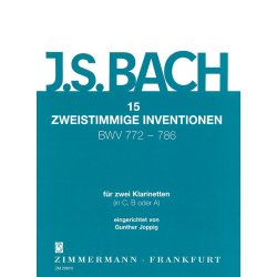 Bach, Js: 15 3-part Inventions Bv 772-786