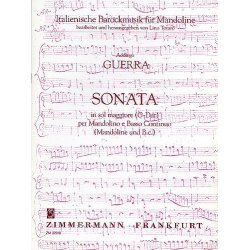 Addiego Guerra: Sonata In G (Mandolin and Continuo)