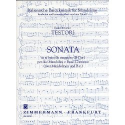 Carlo Giovanni Testori: Sonata In B Flat For Two Mandolins And Basso Continuo