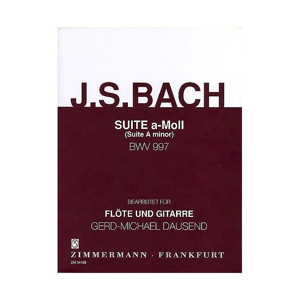 J.S. Bach: Suite In A Minor BWV 997 (Flute/Guitar)