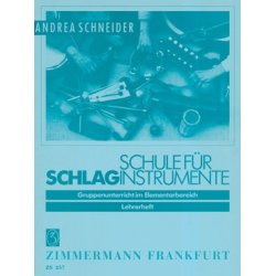 Schule F&uuml;r Schlaginstrumente Lehrerheft