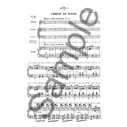 BIZET JOLIE FILLE DE PERTH (LA) CHANT ET PIANO