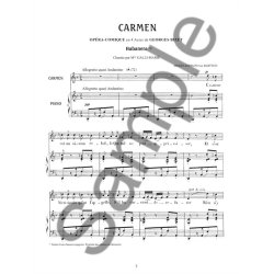 BIZET CARMEN N 3 HABANERA L'AMOUR EST UN OISEAU REBELLE MEZZO OU BARY