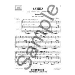 BIZET CARMEN N 3BIS HABANERA L'AMOUR EST UN OISEAU REBELLE SOPRANO OU