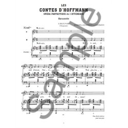 OFFENBACH CONTES D'HOFFMANN (LES) N 13BIS BARCAROLLE  2 VOIX BELLE N