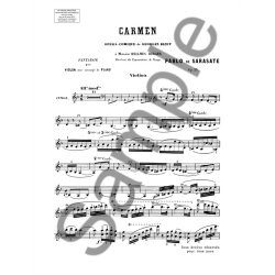 BIZET CARMEN FANTAISIE DE CONCERT VIOLON ET PIANO