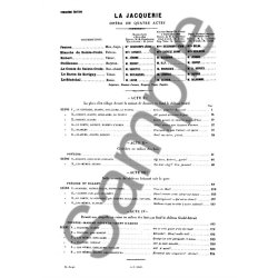 Edouard Lalo/Arthur Coquard: La Jacquerie (Vocal Score)