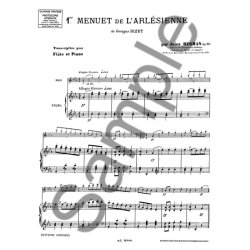 BIZET ARLSIENNE (L') N 1 MENUET FLTE ET PIANO