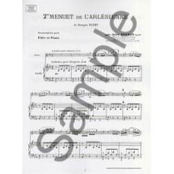 Georges Bizet: Menuet De L'Arlesienne No.2 (Flute/Piano)