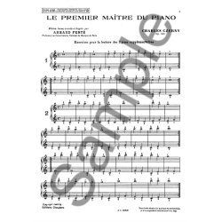 CZERNY PREMIER MATRE DU PIANO (LE) EXERCICES POUR LA LECTURE DES LIGN