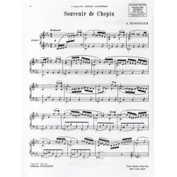Arthur Honegger: Souvenir de Chopin