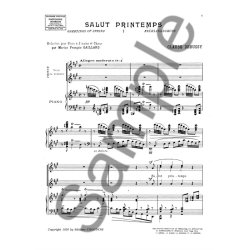 DEBUSSY SALUT PRINTEMPS CHOEUR DE FEMMES ET PIANO