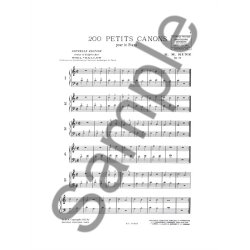 KUNZ 200 PETITS CANONS PIANO