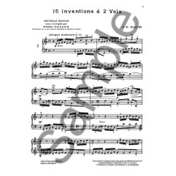BACH INVENTIONS  2 ET  3 VOIX PIANO