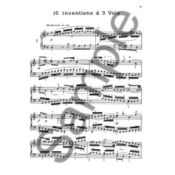 BACH INVENTIONS  2 ET  3 VOIX PIANO